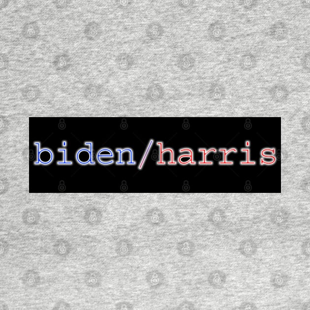 biden / harris 2024 classy blue red design for president & vice president by colormecolorado